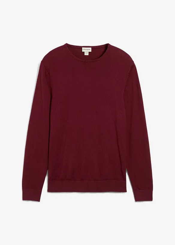 Maglione in filato fine con lana merino, bonprix