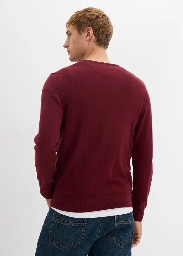 Maglione in filato fine con lana merino, bonprix