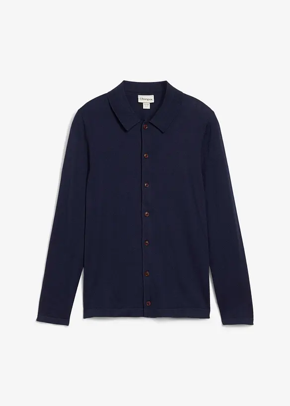 Cardigan in maglia fine con lana merino pregiata, slim fit, bonprix