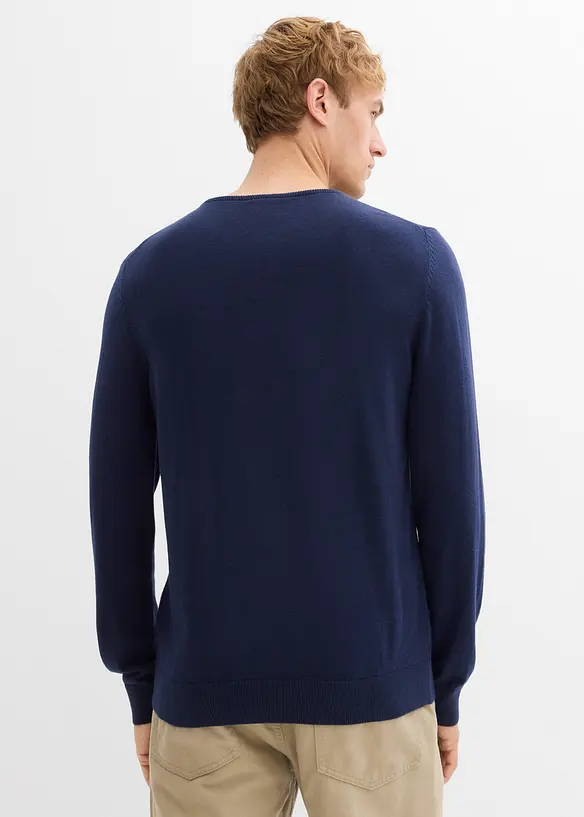 Maglione in filato fine con lana merino, bonprix