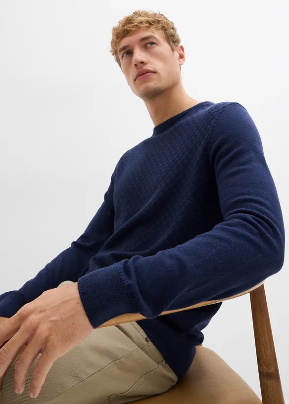 Maglione in filato fine con lana merino, bonprix