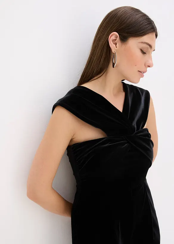 Tuta elegante in jersey di velluto fluente, bonprix