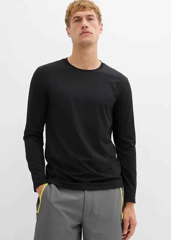 Maglietta termica a maniche lunghe, slim fit (pacco da 2), bonprix