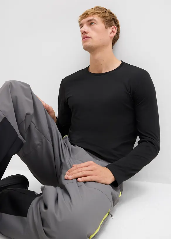 Maglietta termica a maniche lunghe, slim fit (pacco da 2), bonprix