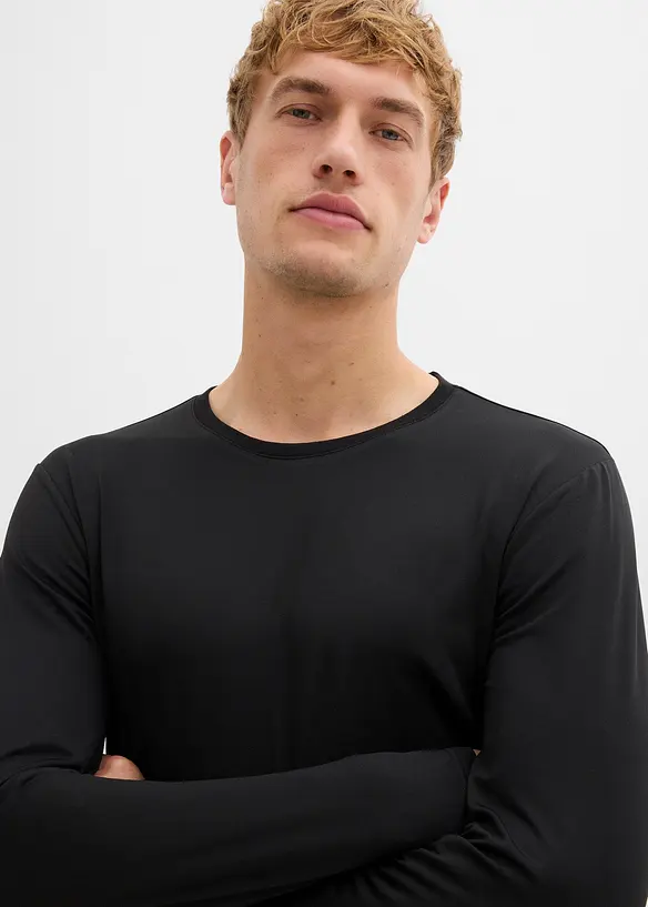 Maglietta termica a maniche lunghe, slim fit (pacco da 2), bonprix