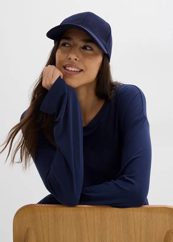 T-shirt oversize in fluido misto viscosa ed elastan, bonprix