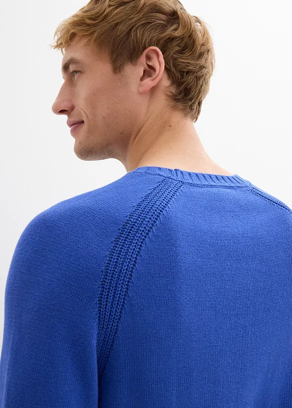 Maglione in filato fine di puro cotone, bonprix