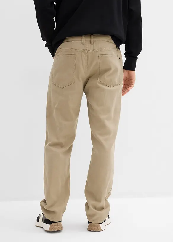 Pantaloni termici con cinta comoda relaxed fit, straight, bonprix
