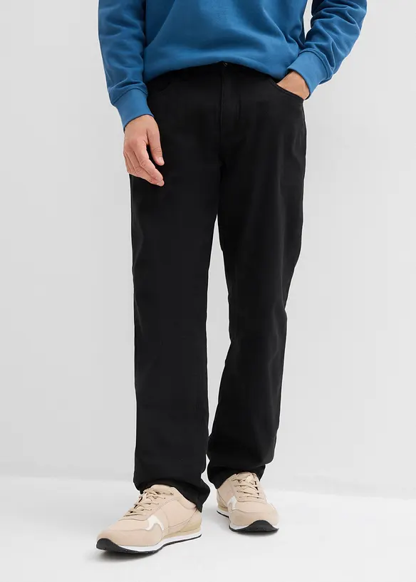 Pantaloni termici con cinta comoda relaxed fit, straight, bonprix