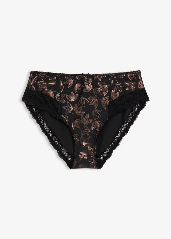 Slip alto con stampa lucente, bonprix
