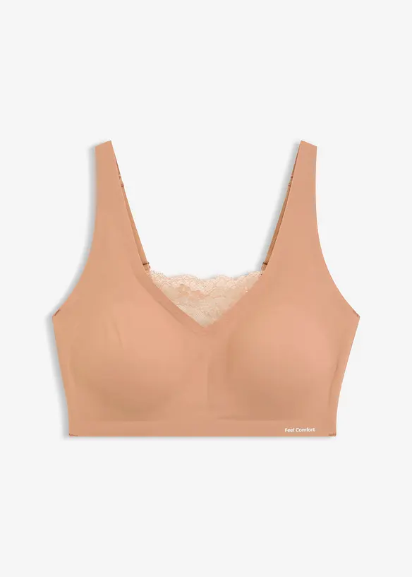 Bralette laser cut imbottita Feel Comfort, bonprix