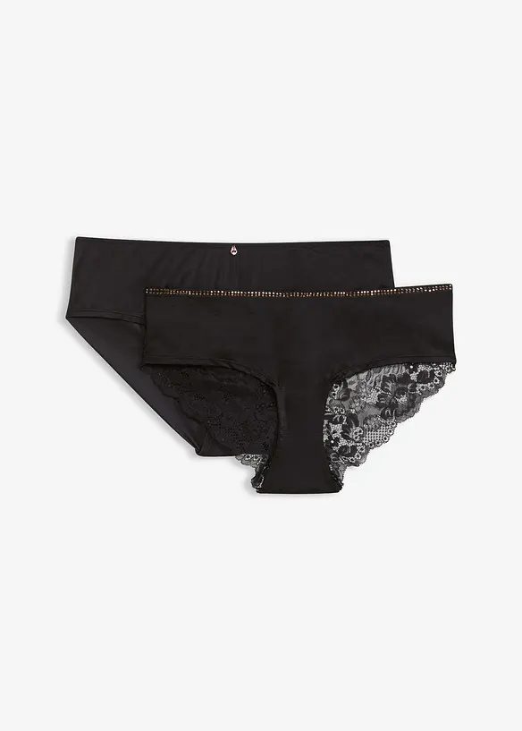Culotte in pizzo pregiato (pacco da 2), bonprix