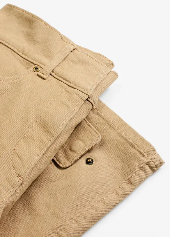 Pantaloni in twill a vita alta, bonprix