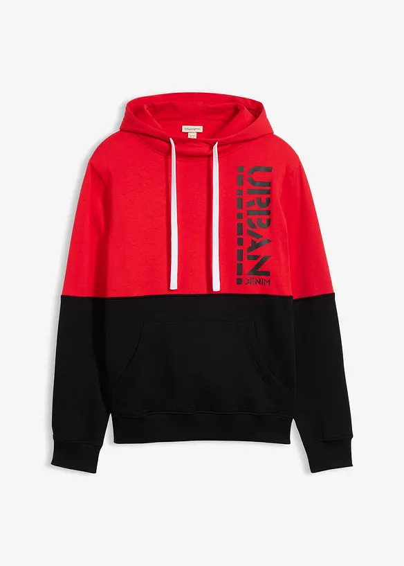 Felpa con cappuccio, slim fit, bonprix