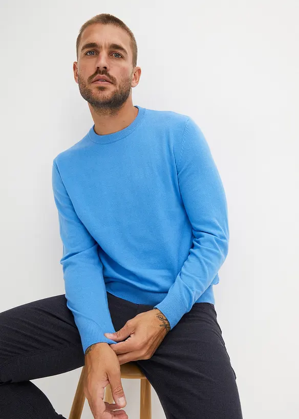 Maglione in filato fine, regular fit, bonprix