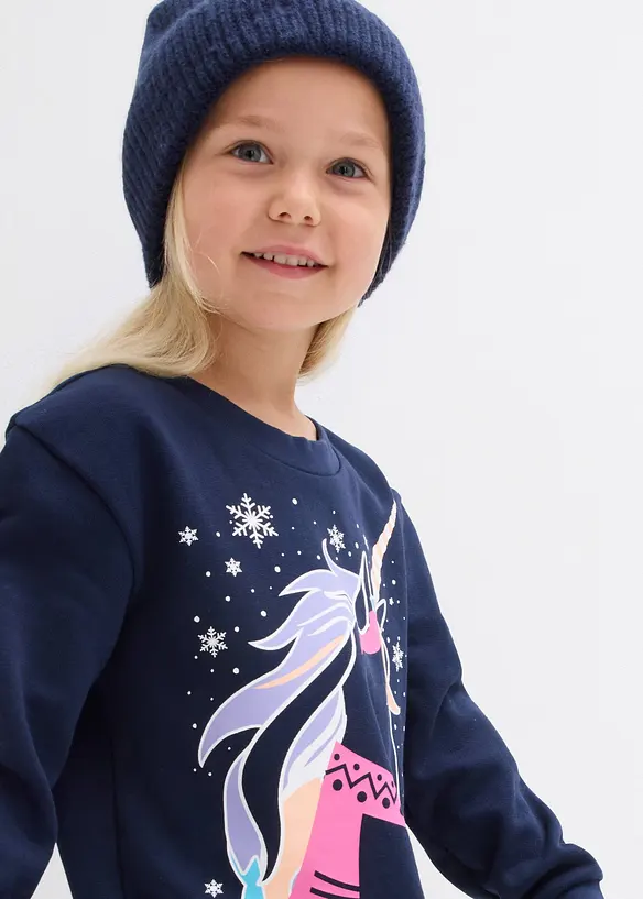 Abito in felpa di puro cotone, bonprix