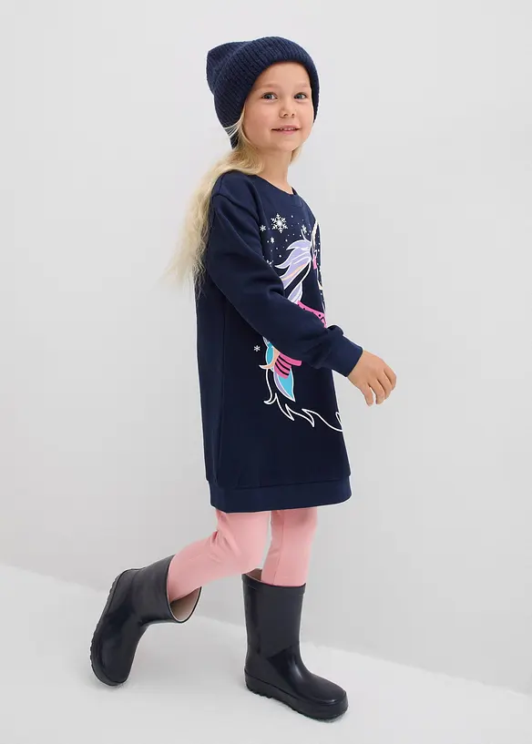 Abito in felpa di puro cotone, bonprix