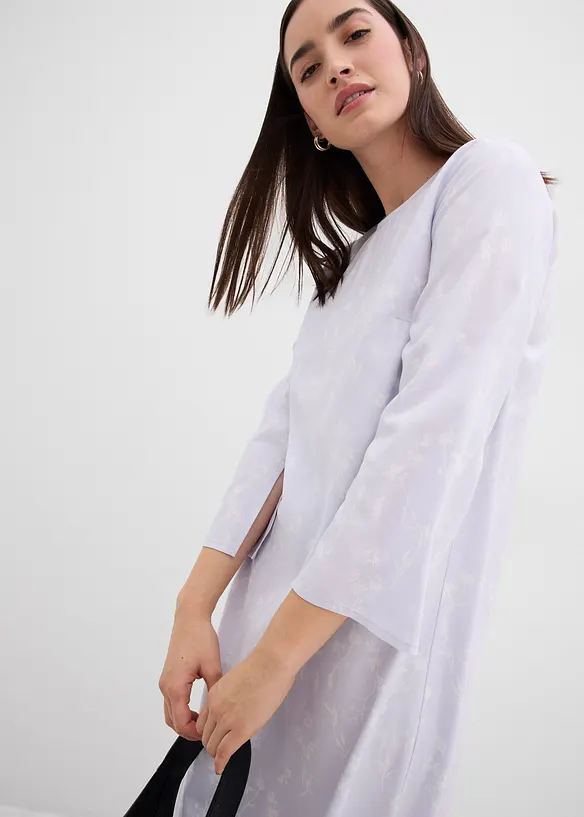 Abito midi in pura viscosa floreale, bonprix