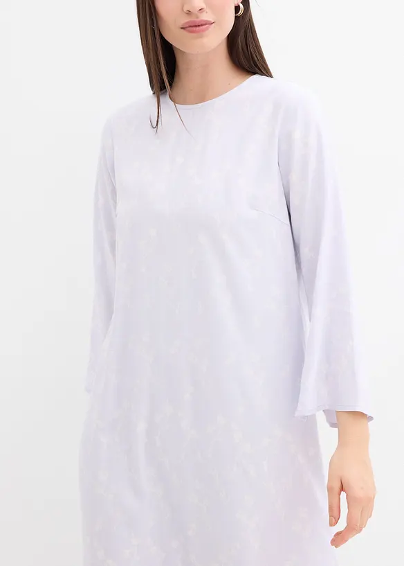 Abito midi in pura viscosa floreale, bonprix