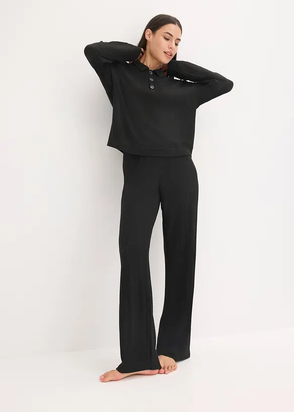 Tuta da casa oversize in morbida maglia a coste, bonprix