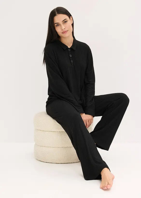 Tuta da casa oversize in morbida maglia a coste, bonprix