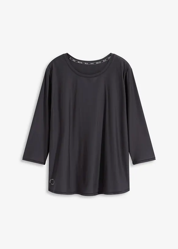 Maglia tecnica utra-morbida ad asciugatura rapida con maniche a 3/4, bonprix