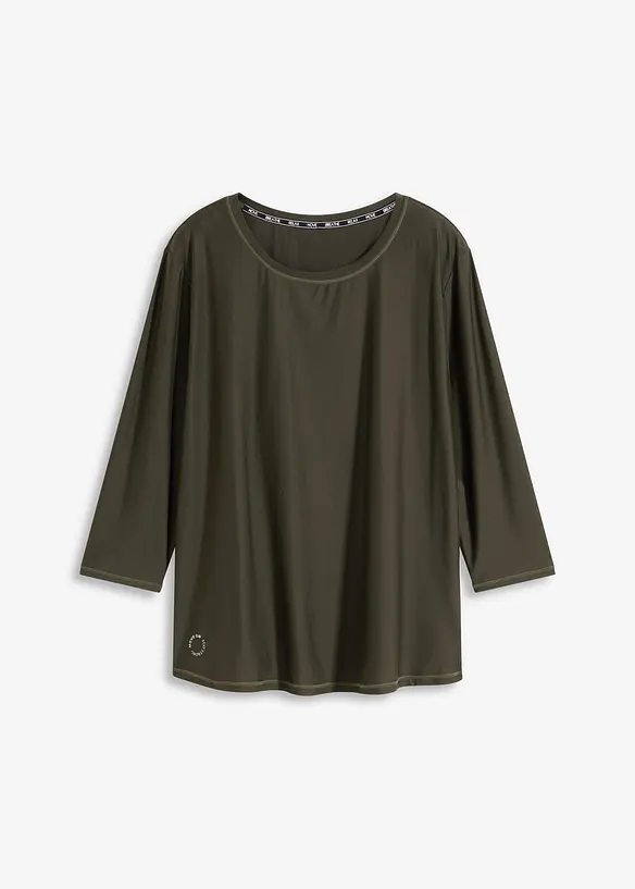 Maglia tecnica utra-morbida ad asciugatura rapida con maniche a 3/4, bonprix