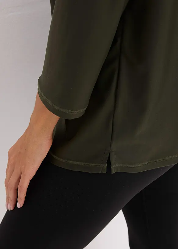 Maglia tecnica utra-morbida ad asciugatura rapida con maniche a 3/4, bonprix