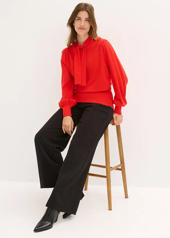 Maglione morbido in filato fine misto viscosa, bonprix