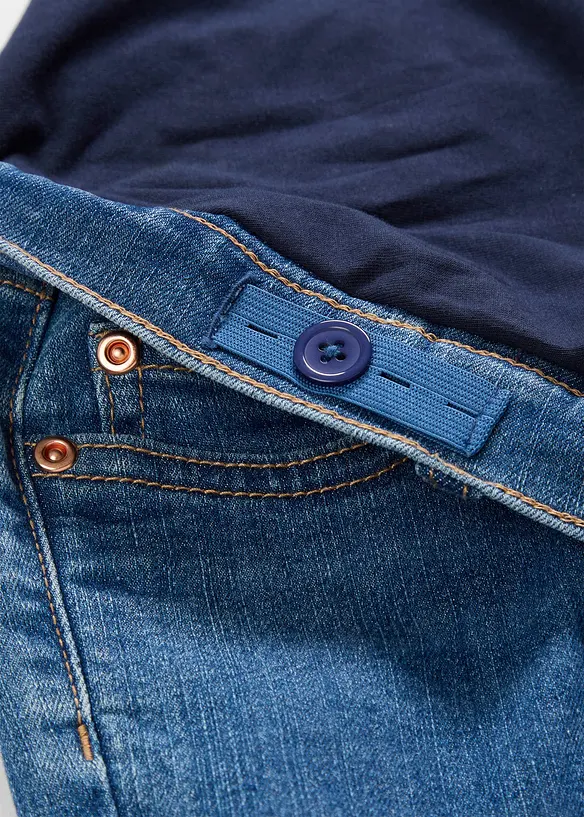 Jeans prémaman a gamba leggermente svasata con cotone biologico, bonprix