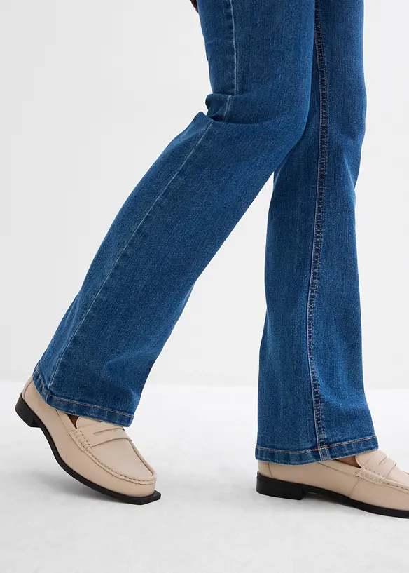 Jeans prémaman a gamba leggermente svasata con cotone biologico, bonprix