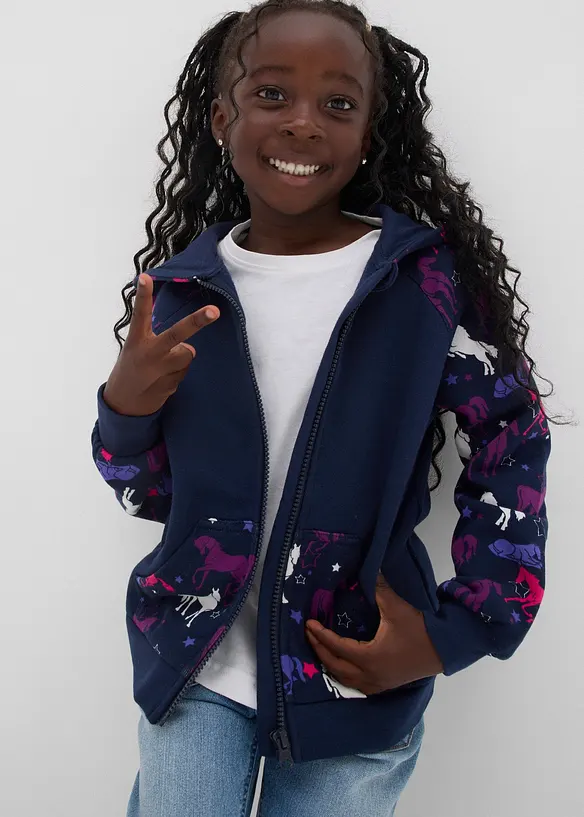 Felpa con zip, bonprix