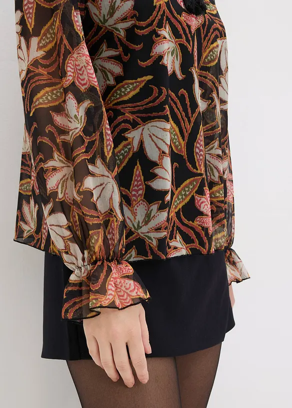 Maglia lunga in mesh morbido, bonprix