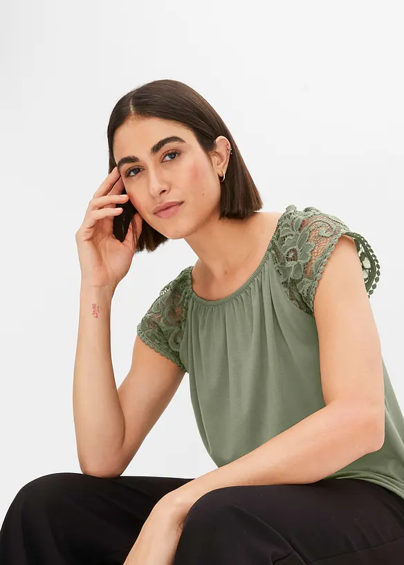 Maglie con maniche in pizzo, bonprix