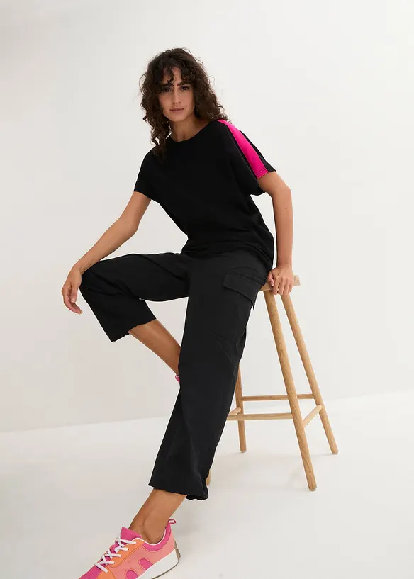 T-shirt con righe neon, bonprix