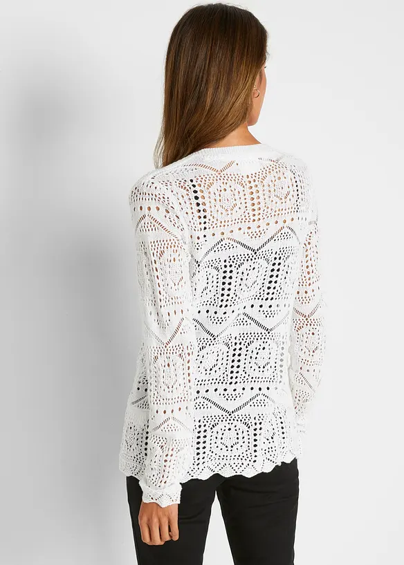 Cardigan traforato, bonprix