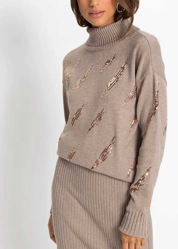 Maglione oversize in misto viscosa morbido, bonprix