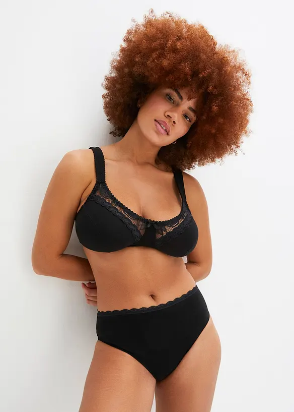 Reggiseno senza ferretto con cotone biologico (pacco da 2), bonprix