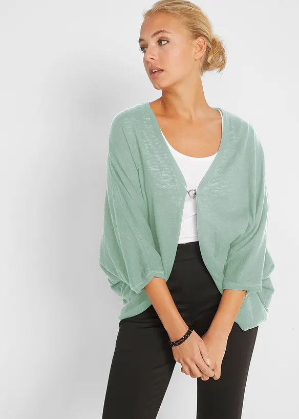 Cardigan in filato fine di puro cotone, bonprix