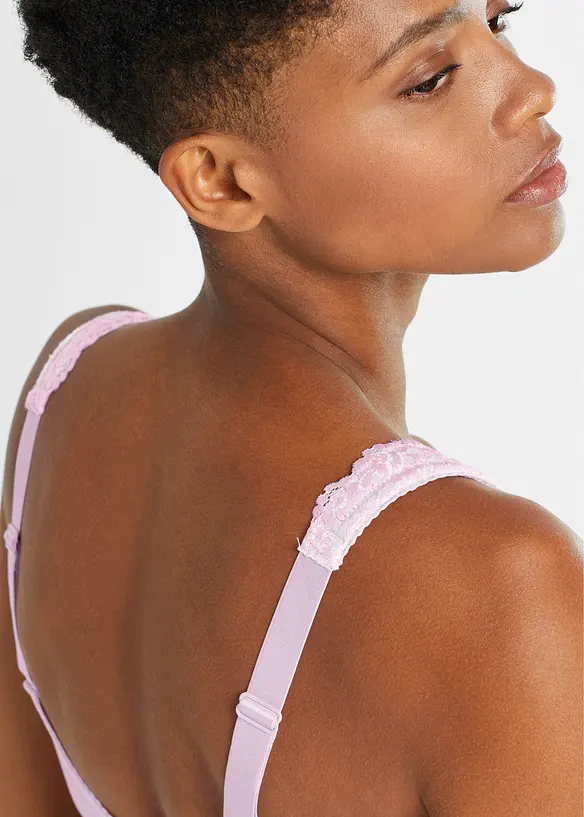 Reggiseno contenitivo senza ferretto con spalline imbottite, bonprix