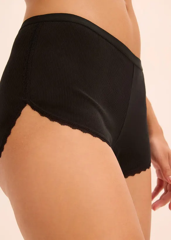 Boxer da donna aderenti con cotone (pacco da 3), bonprix