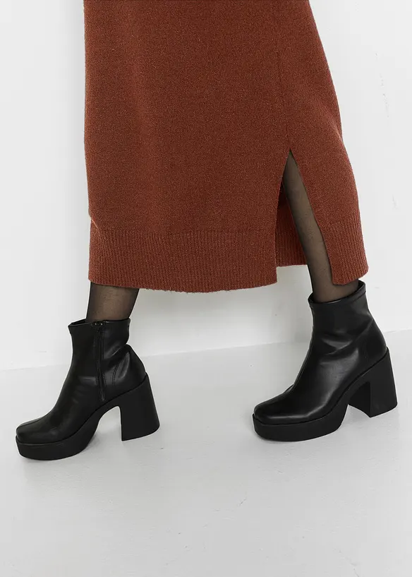 Abito in maglia oversize di media lunghezza, bonprix