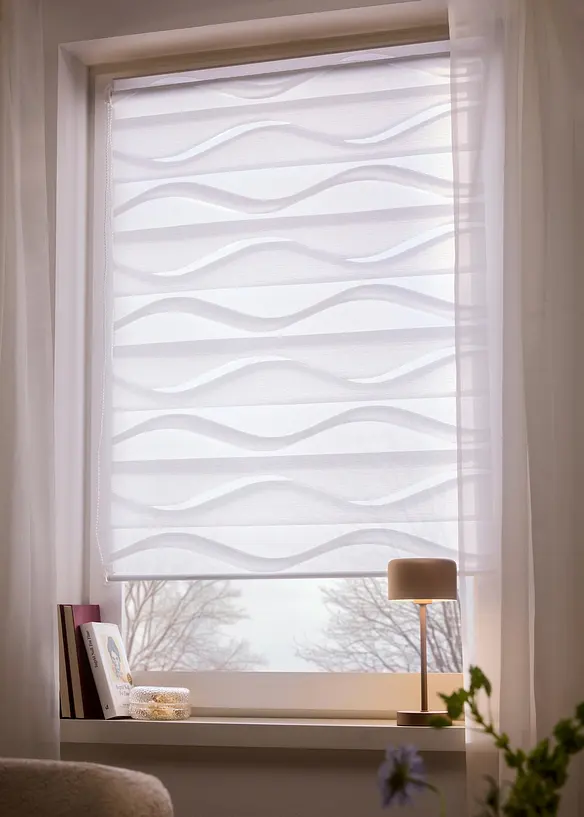 Tenda a rullo doppia jacquard bicolore, bonprix