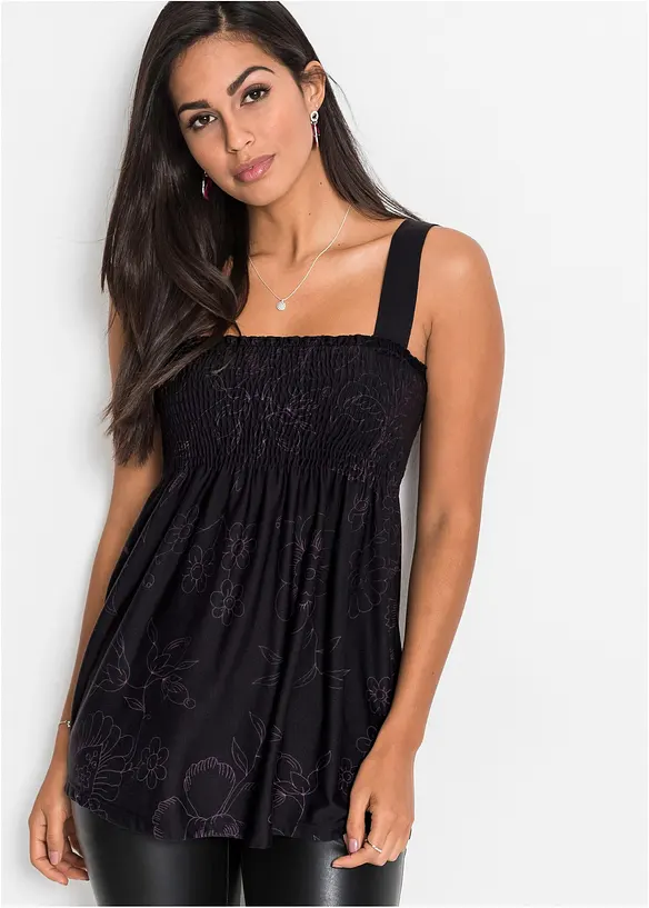 Top stile tunica in misto viscosa, bonprix