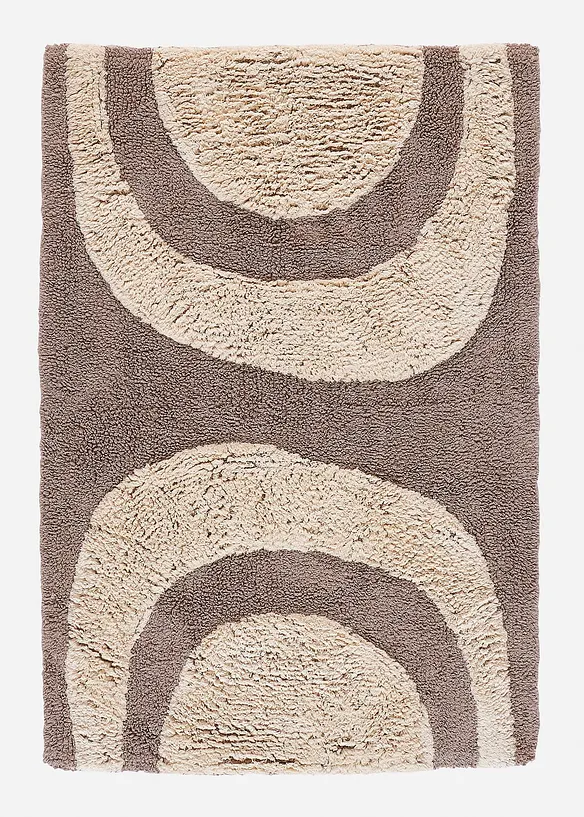 Tappeto da bagno con motivo semicircolare, bonprix