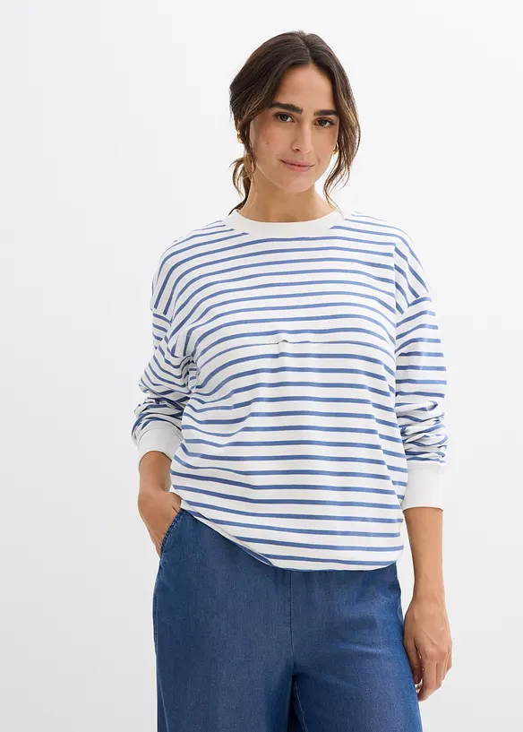 Maglia prémaman / da allattamento 2 in 1 in puro cotone, bonprix