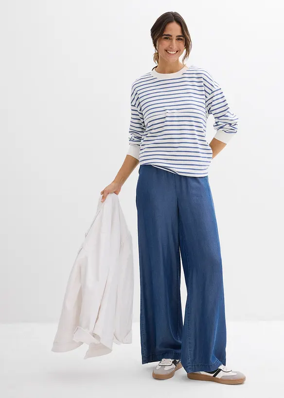 Maglia prémaman / da allattamento 2 in 1 in puro cotone, bonprix