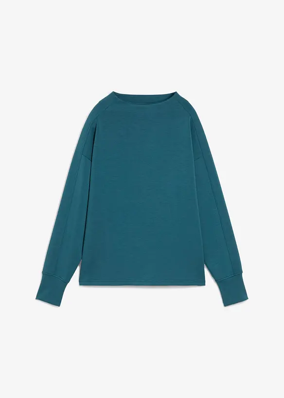 Felpa overzize effetto neoprene, bonprix