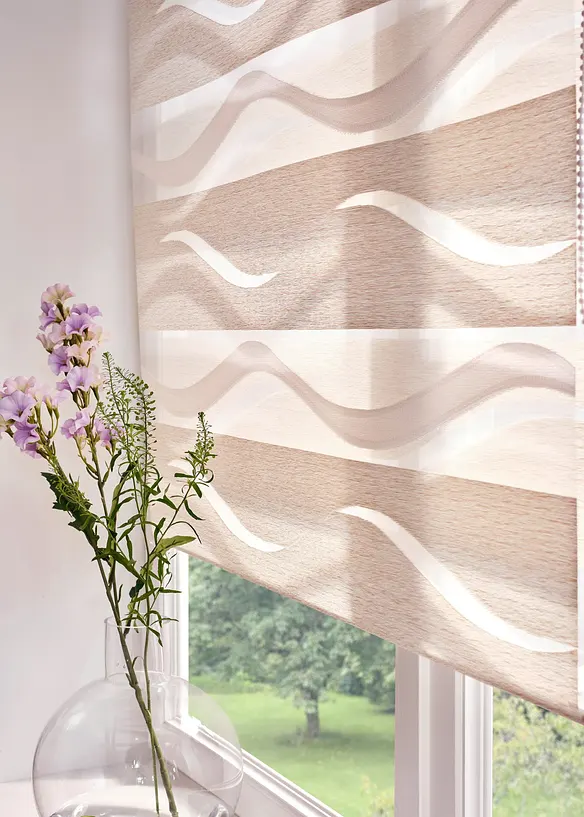 Tenda a rullo doppia jacquard bicolore, bonprix