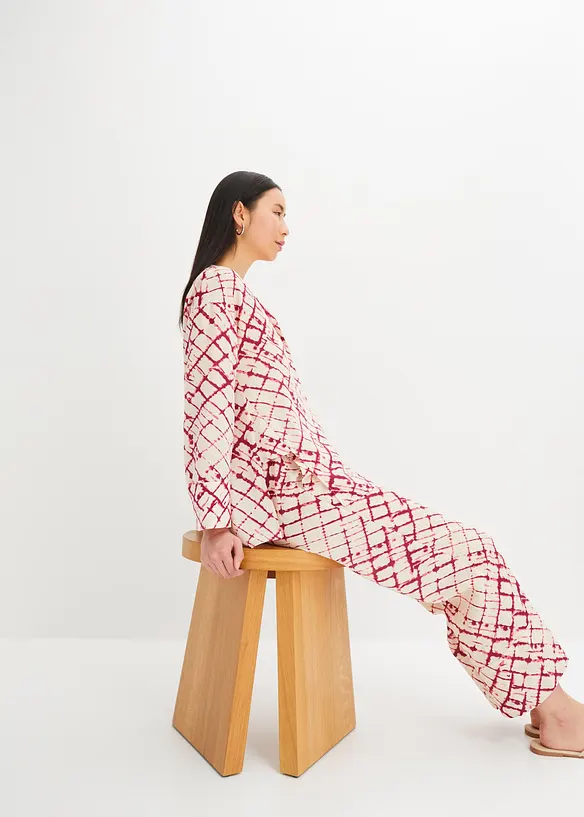 Pantaloni larghi con stampa, bonprix